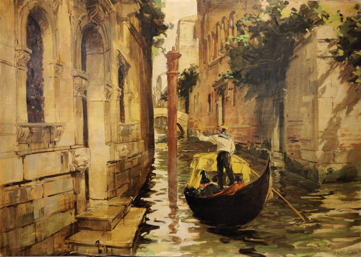 Cosimo Privato, "Canale veneziano", Italia, anni '30