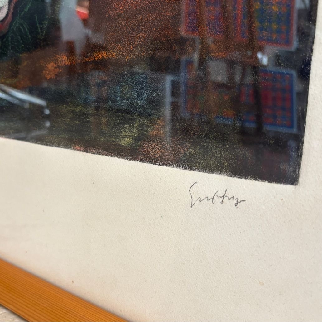 Litografia, Renato Guttuso "La battaglia di Ponte dell’Ammiraglio", anni '60/'70-photo-2