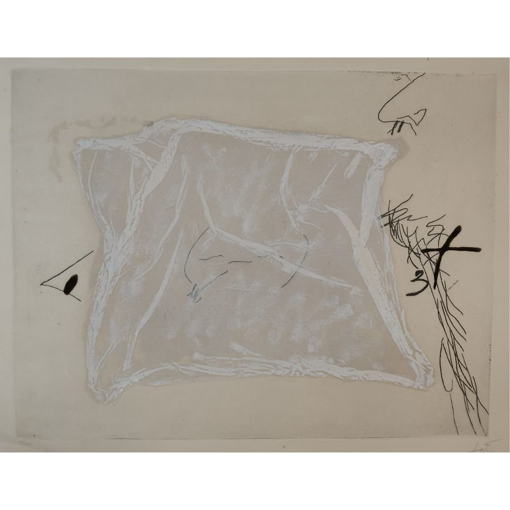 Stampa di Antoni Tàpies, "Mouchoir", 1971, Spagna-photo-4
