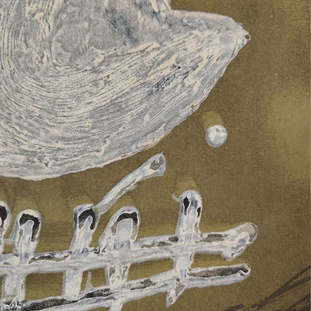 Stampa di Antoni Tàpies, "Blanc central", 1982, Spagna-photo-1