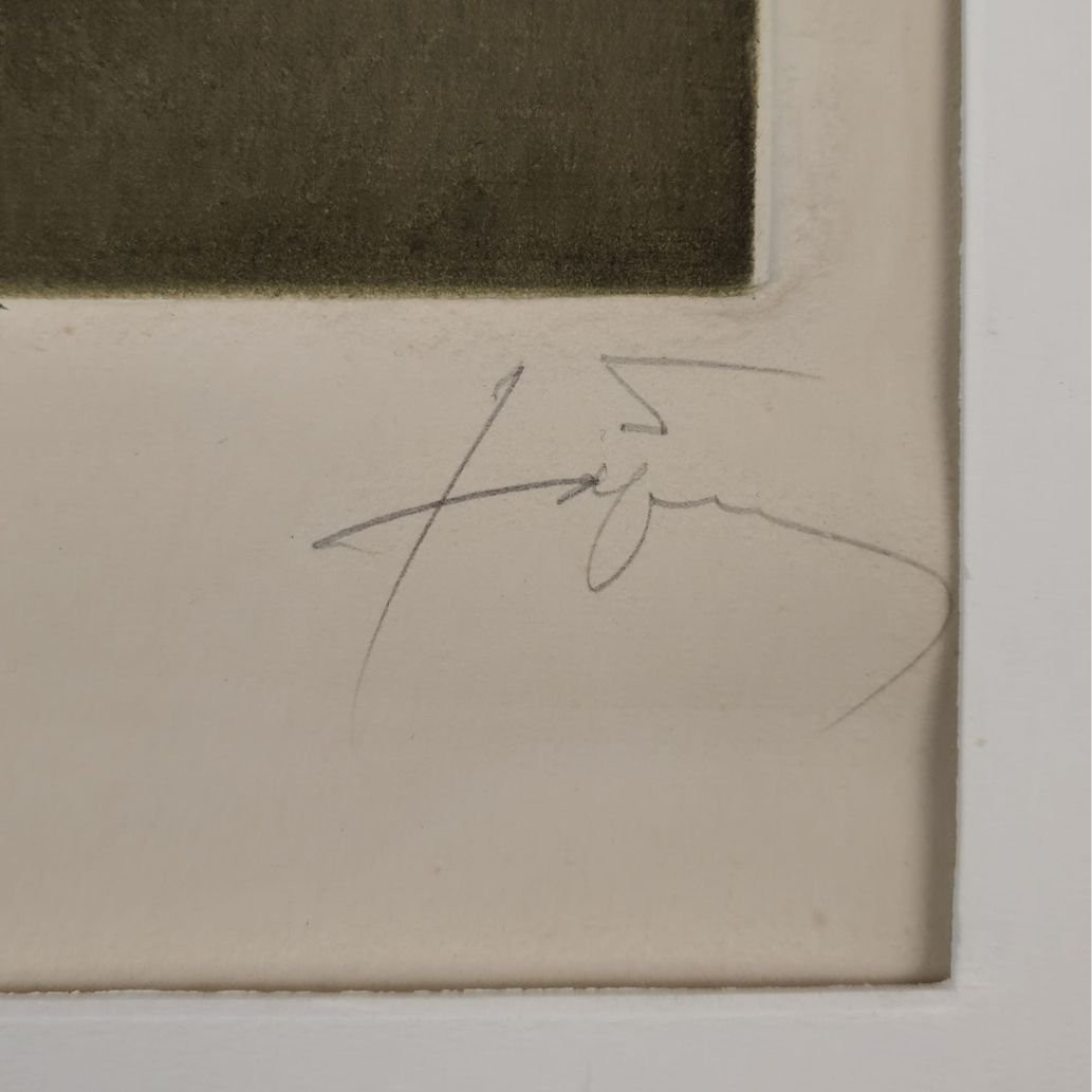 Stampa di Antoni Tàpies, "Blanc central", 1982, Spagna-photo-4