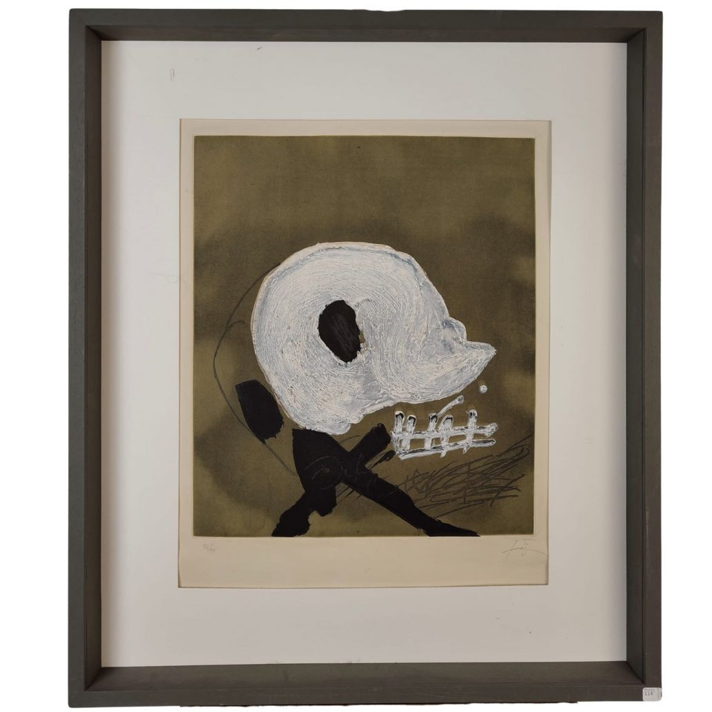 Stampa di Antoni Tàpies, "Blanc central", 1982, Spagna