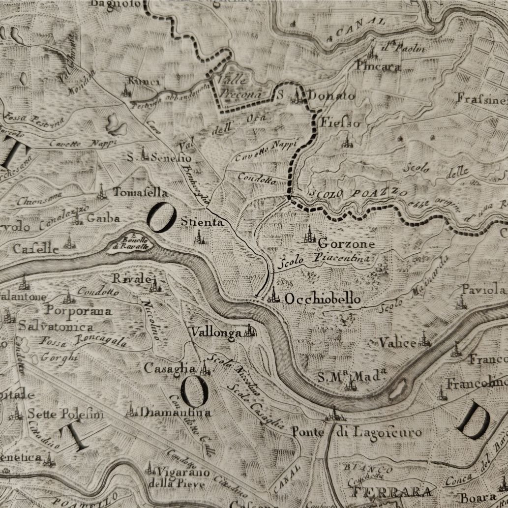 Incisione Giovanni Valle, “Il Polesine di Rovigo, Ducato di Ferrara e Dogado”, 1793-photo-3