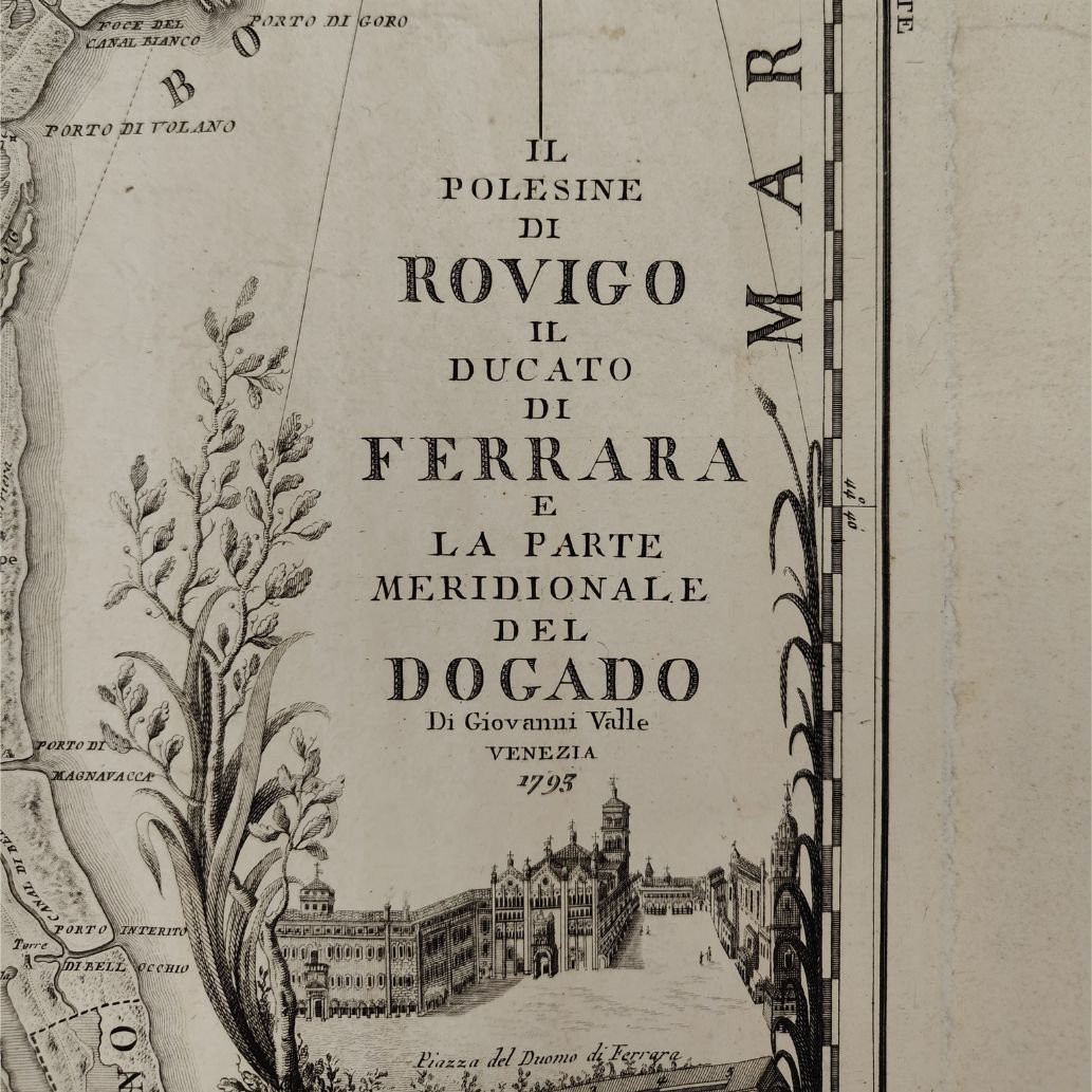Incisione Giovanni Valle, “Il Polesine di Rovigo, Ducato di Ferrara e Dogado”, 1793-photo-8