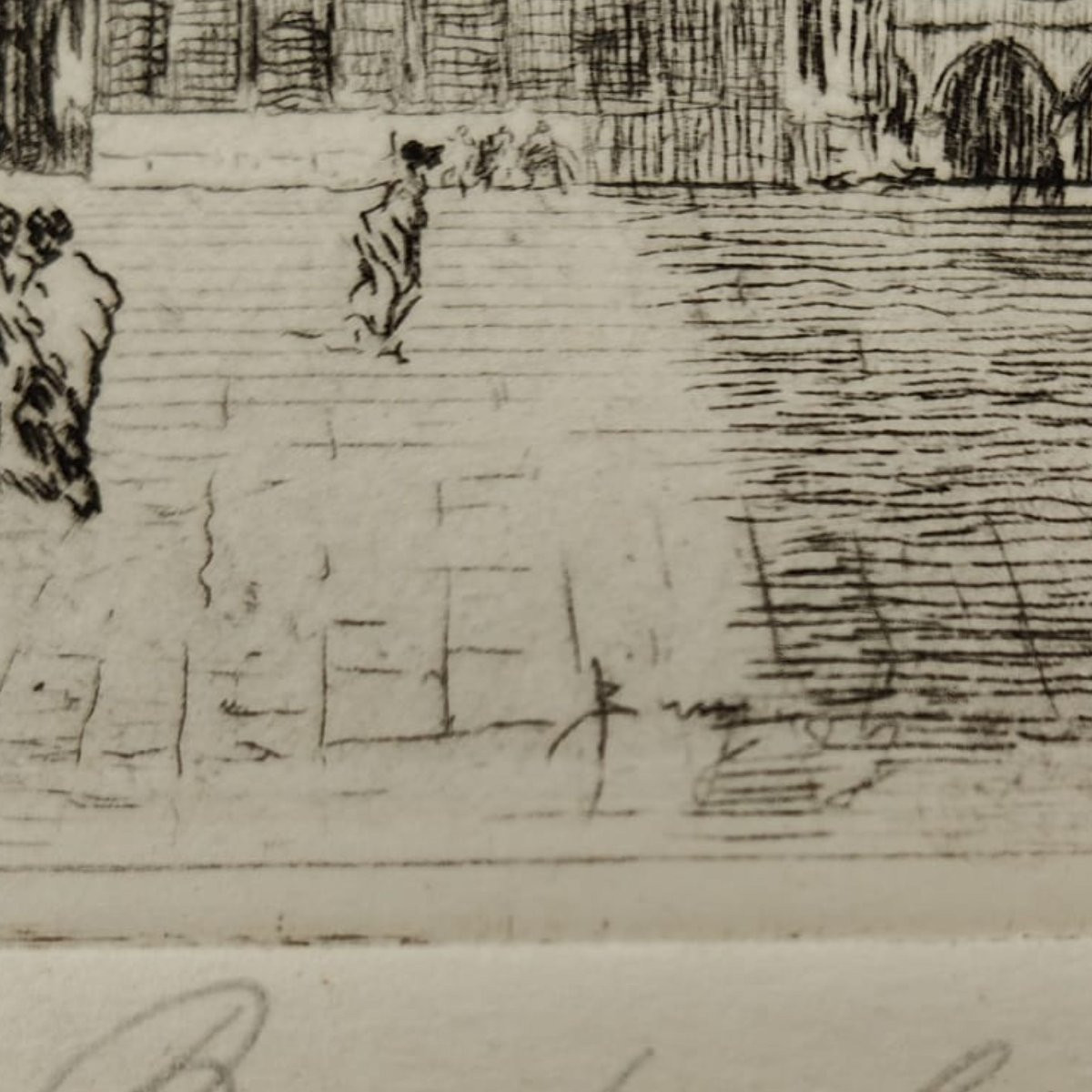 Emanuele Brugnoli, Acquaforte “Piazza San Marco”, Venezia, anni 1930, Italia-photo-2