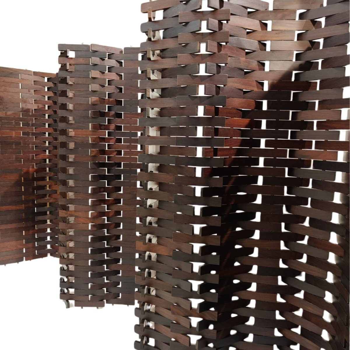 Separè in teak, manifattura italiana, anni 1970–1980 ca.-photo-2