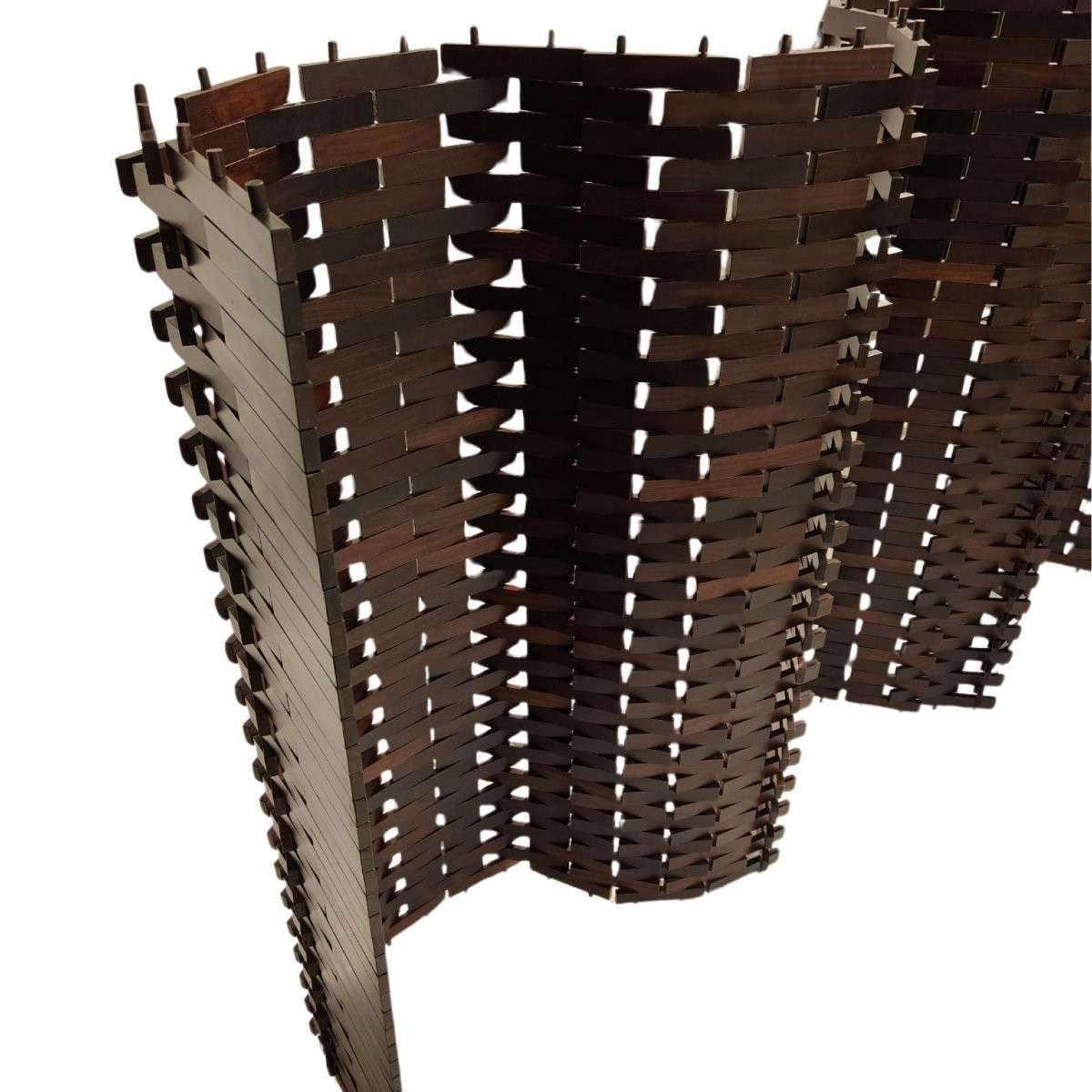 Separè in teak, manifattura italiana, anni 1970–1980 ca.-photo-3