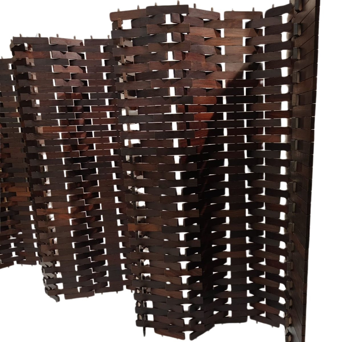 Separè in teak, manifattura italiana, anni 1970–1980 ca.-photo-6