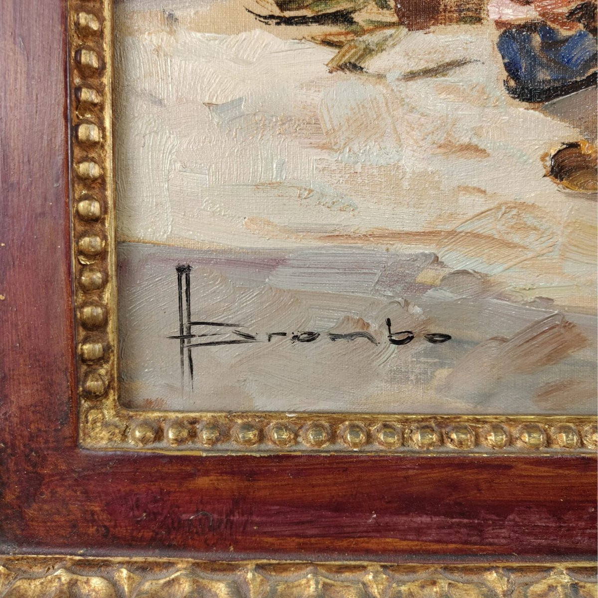 Angelo Brombo “Riva di Pellestrina, Venezia”, olio su tela, 1960-photo-6