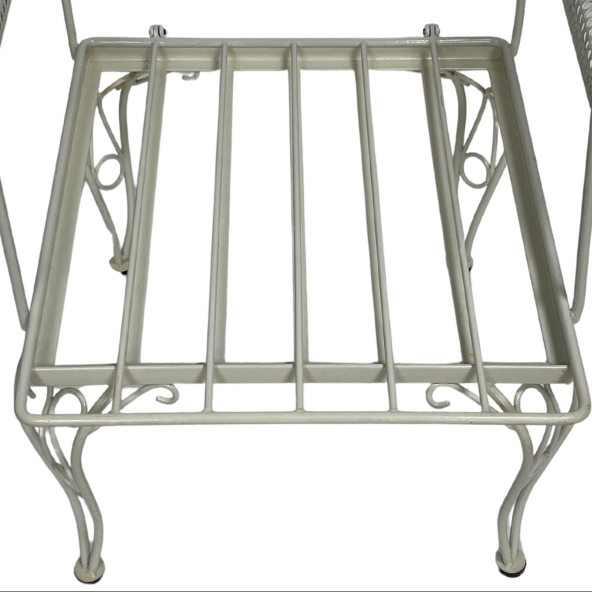 Sedia in ferro verniciato con schienale ribaltabile, manifattura italiana, anni 1970 circa-photo-4