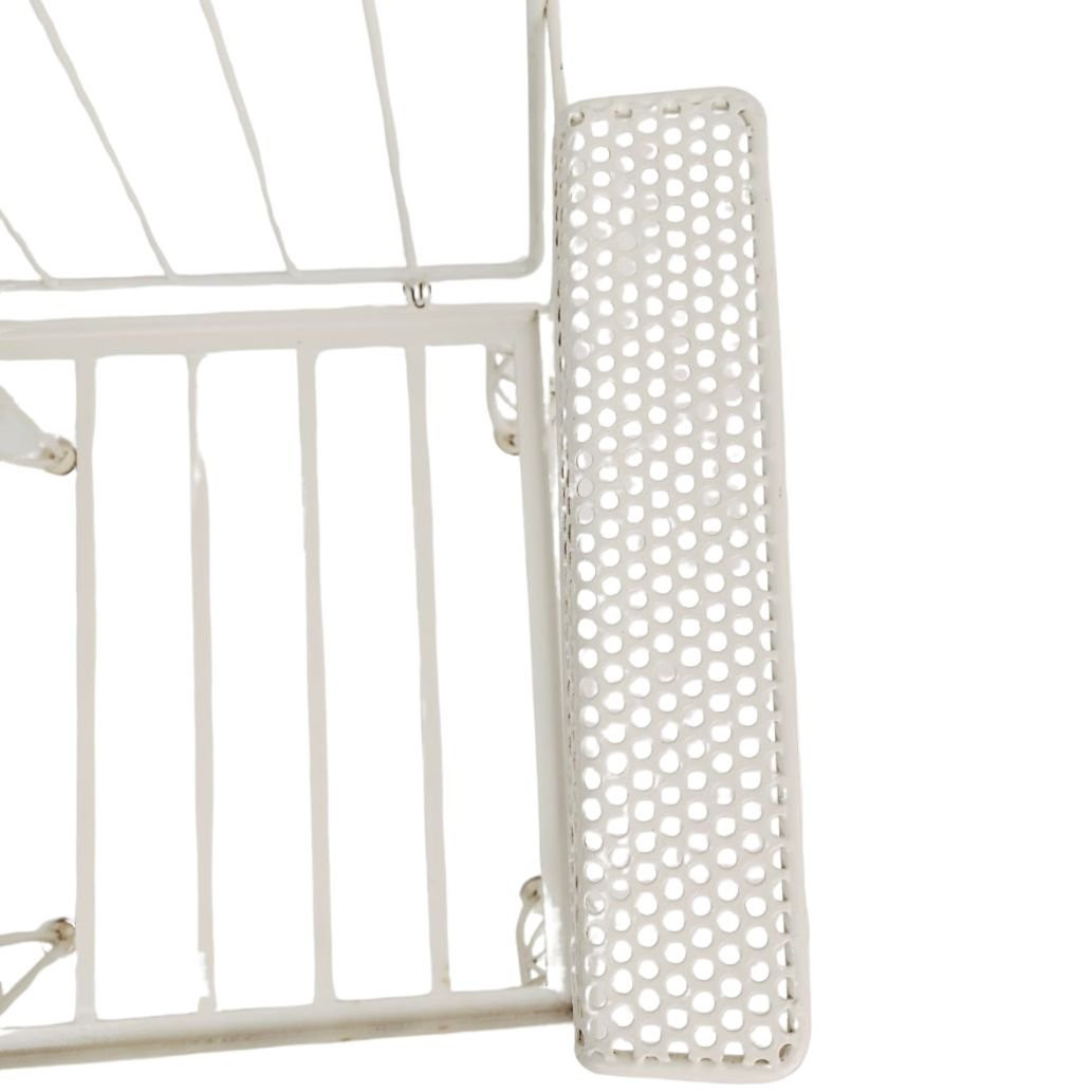 Sedia in ferro verniciato con schienale ribaltabile, manifattura italiana, anni 1970 circa-photo-4