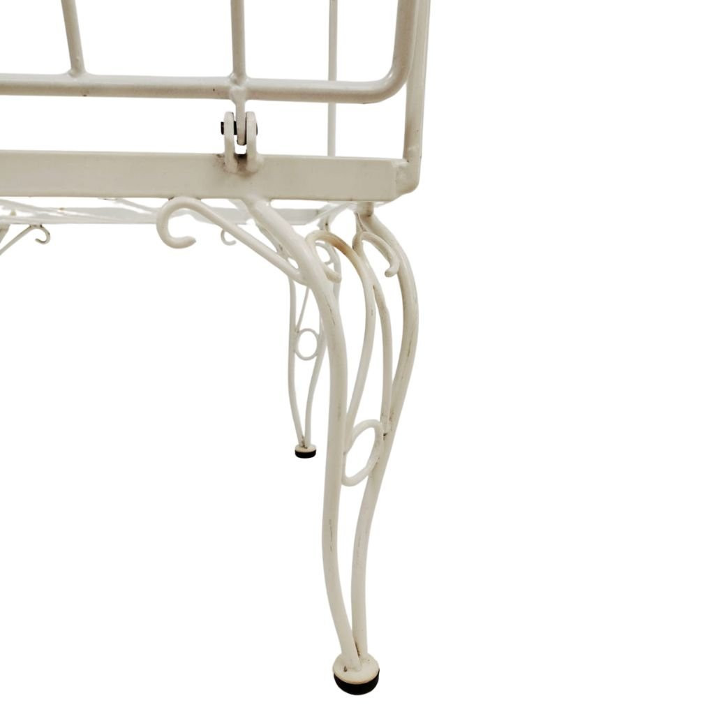 Sedia in ferro verniciato con schienale ribaltabile, manifattura italiana, anni 1970 circa-photo-6