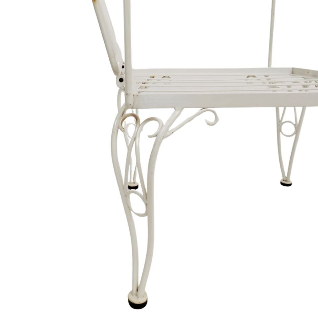 Sedia in ferro verniciato con schienale ribaltabile, manifattura italiana, anni 1970 circa-photo-8