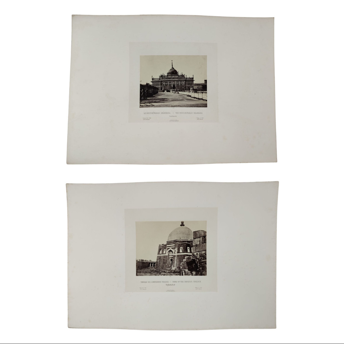 Louis Rousselet – Due fotografie all’albumina dell’India, N° 147/148, 1868 ca.