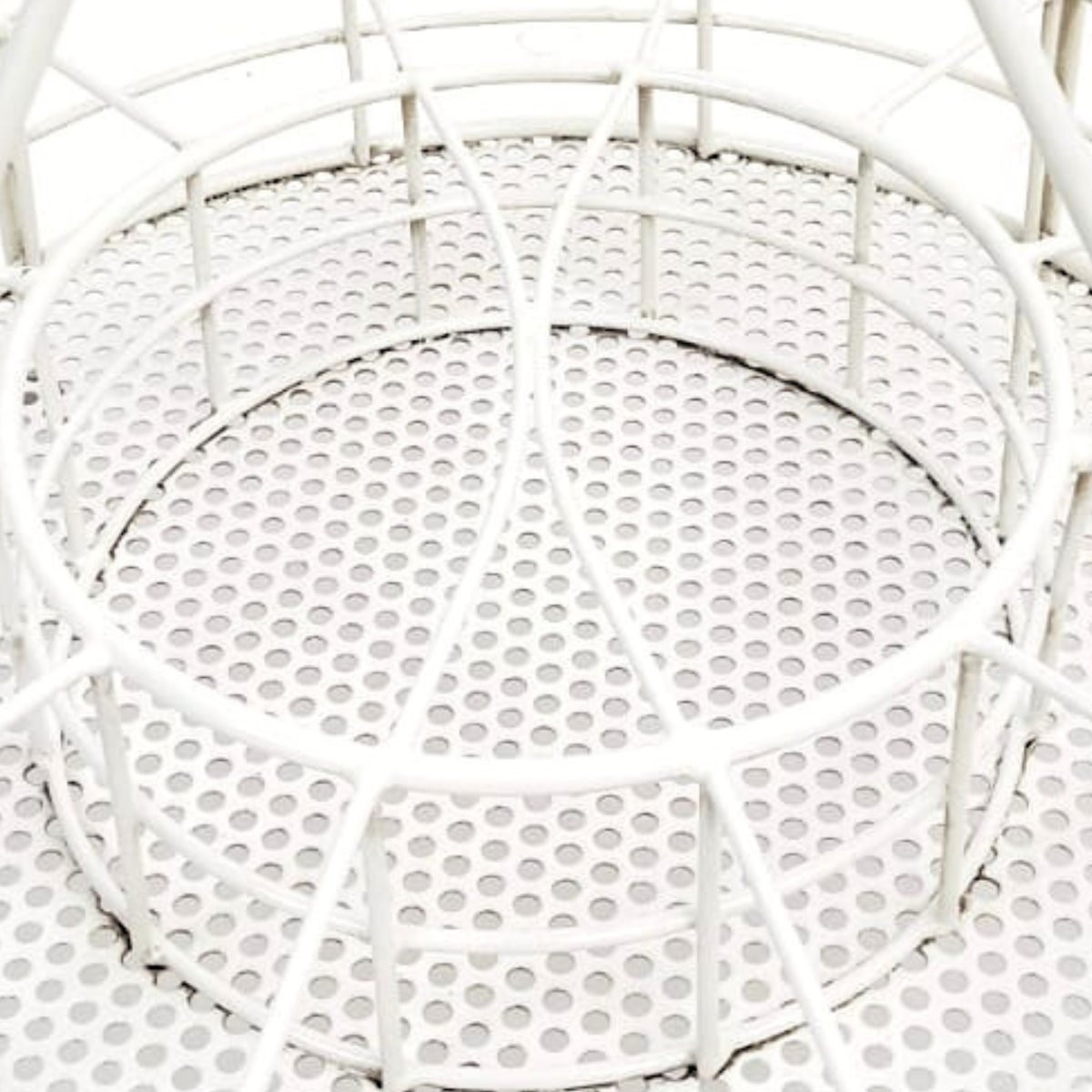 Portabottiglie in ferro verniciato bianco, manifattura italiana, anni ’70-photo-2