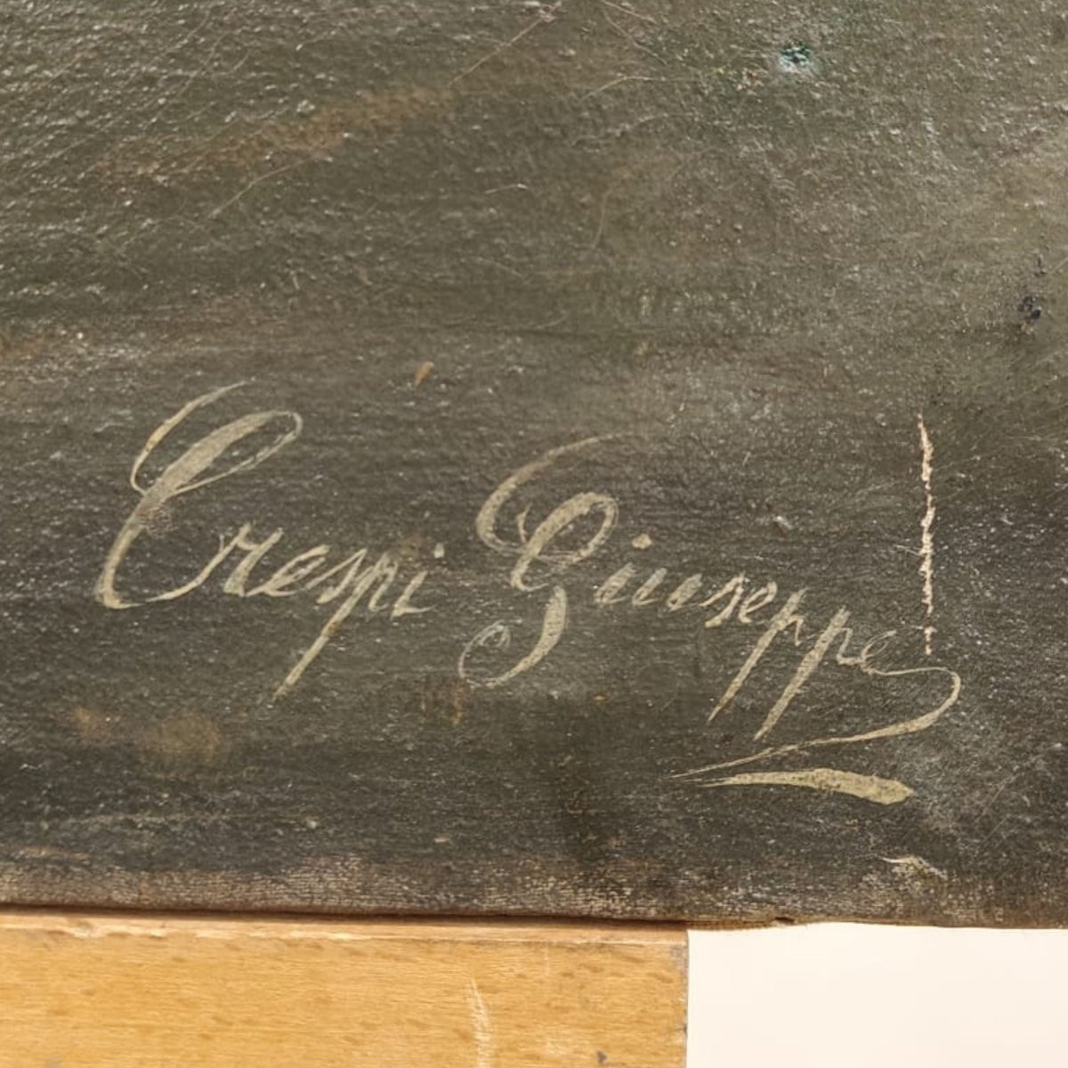 Olio su tela, "Ritratto di Cavallo", di Giuseppe Crespi, inizio '900, Italia -photo-4