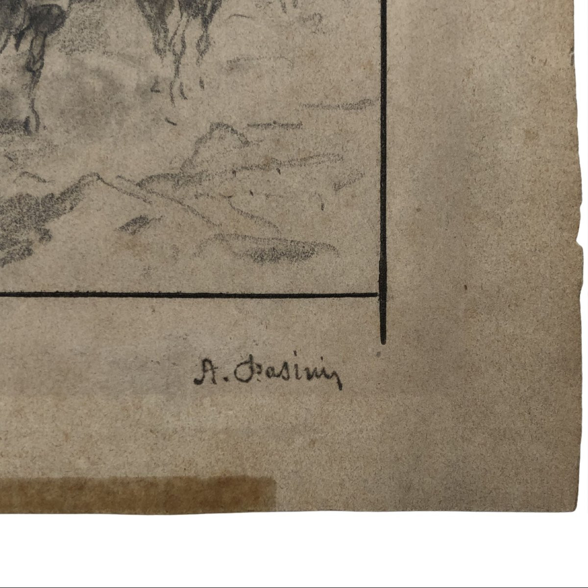 Alberto Pasini – Studio di soggetti vari, matita su carta, 1860/70 ca.-photo-2