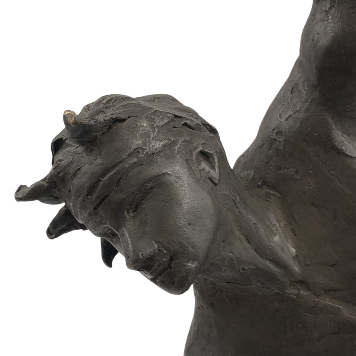 Bozzetto in bronzo e marmo, L’uomo e lo sport, Angelo Maineri, 1999, Italia-photo-3