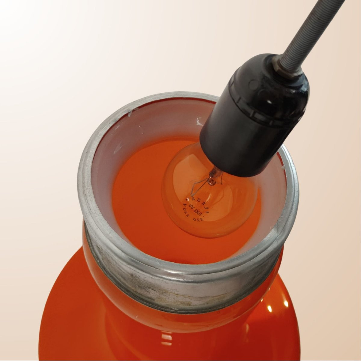 Lampada da terra modello Birillo, di Carlo Nason, per Mazzega, anni '60, Italia-photo-6