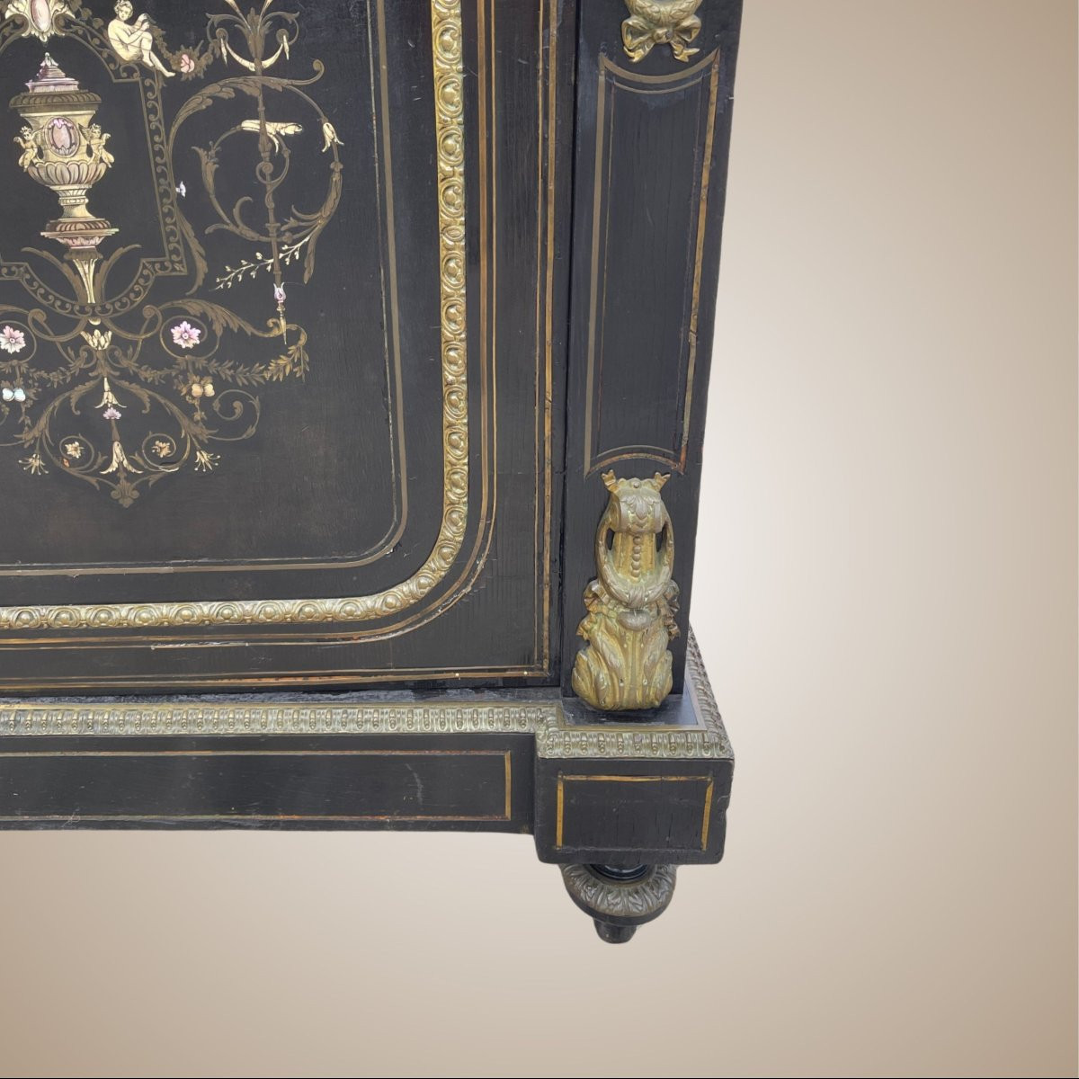 Credenza in stile Napoleone III, produzione francese, fine XIX secolo-photo-2