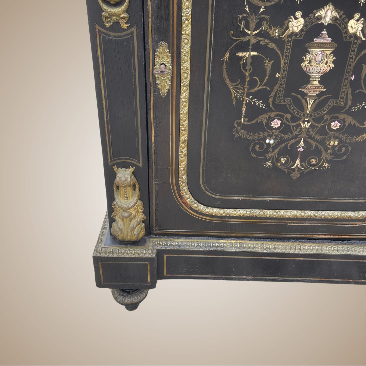 Credenza in stile Napoleone III, produzione francese, fine XIX secolo-photo-4