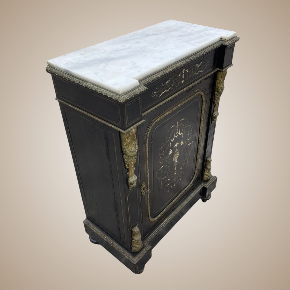 Credenza in stile Napoleone III, produzione francese, fine XIX secolo-photo-5