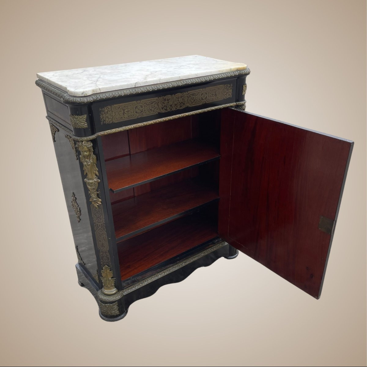Credenza in stile Boulle, produzione francese, fine XIX secolo-photo-2