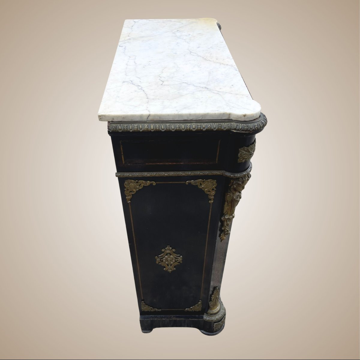 Credenza in stile Boulle, produzione francese, fine XIX secolo-photo-4