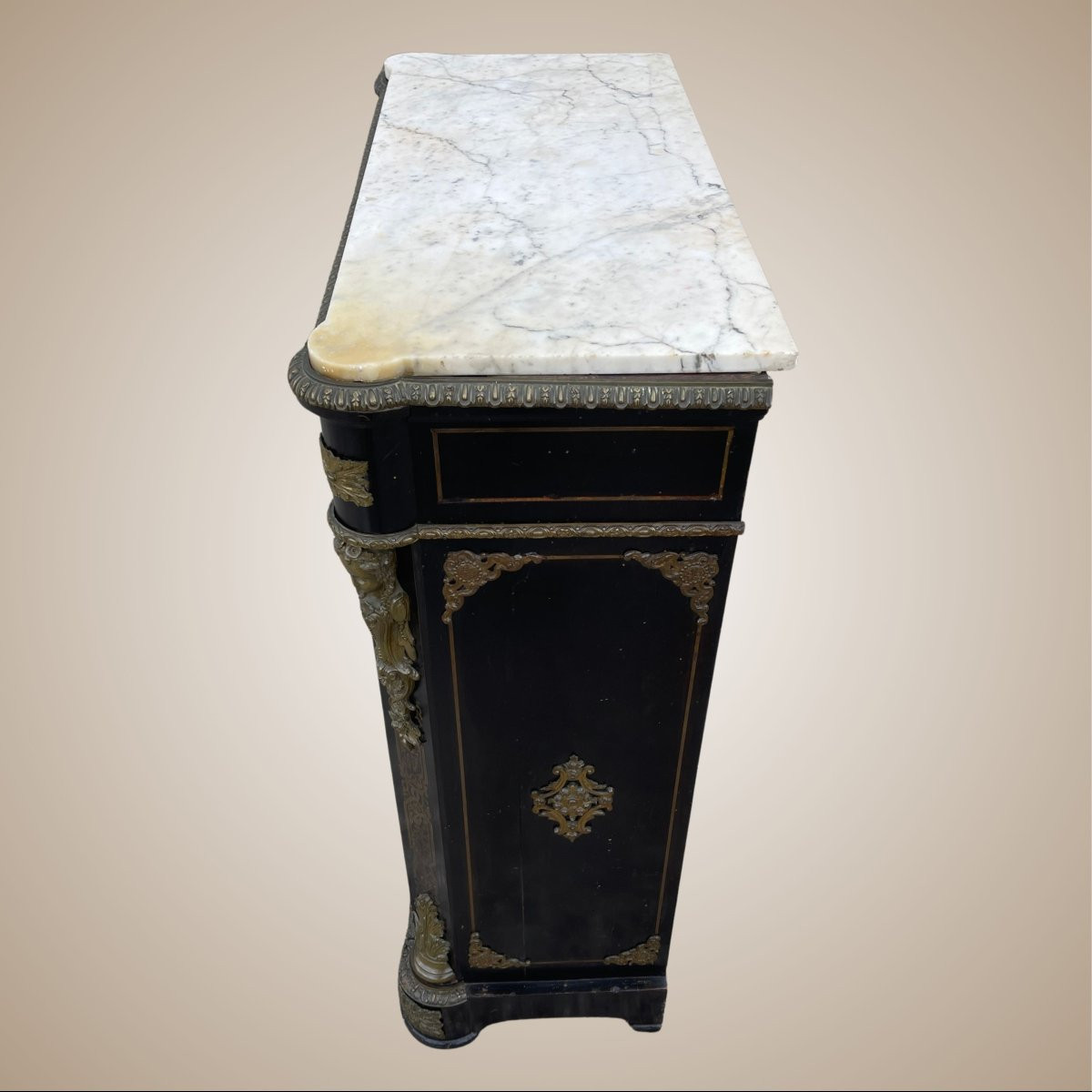 Credenza in stile Boulle, produzione francese, fine XIX secolo-photo-1