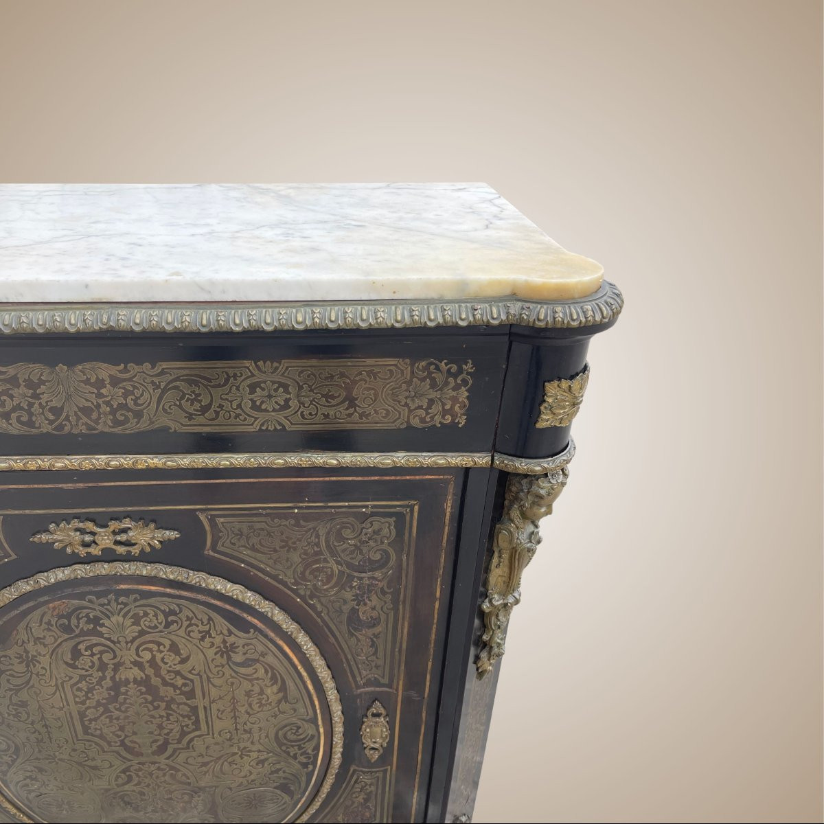 Credenza in stile Boulle, produzione francese, fine XIX secolo-photo-4