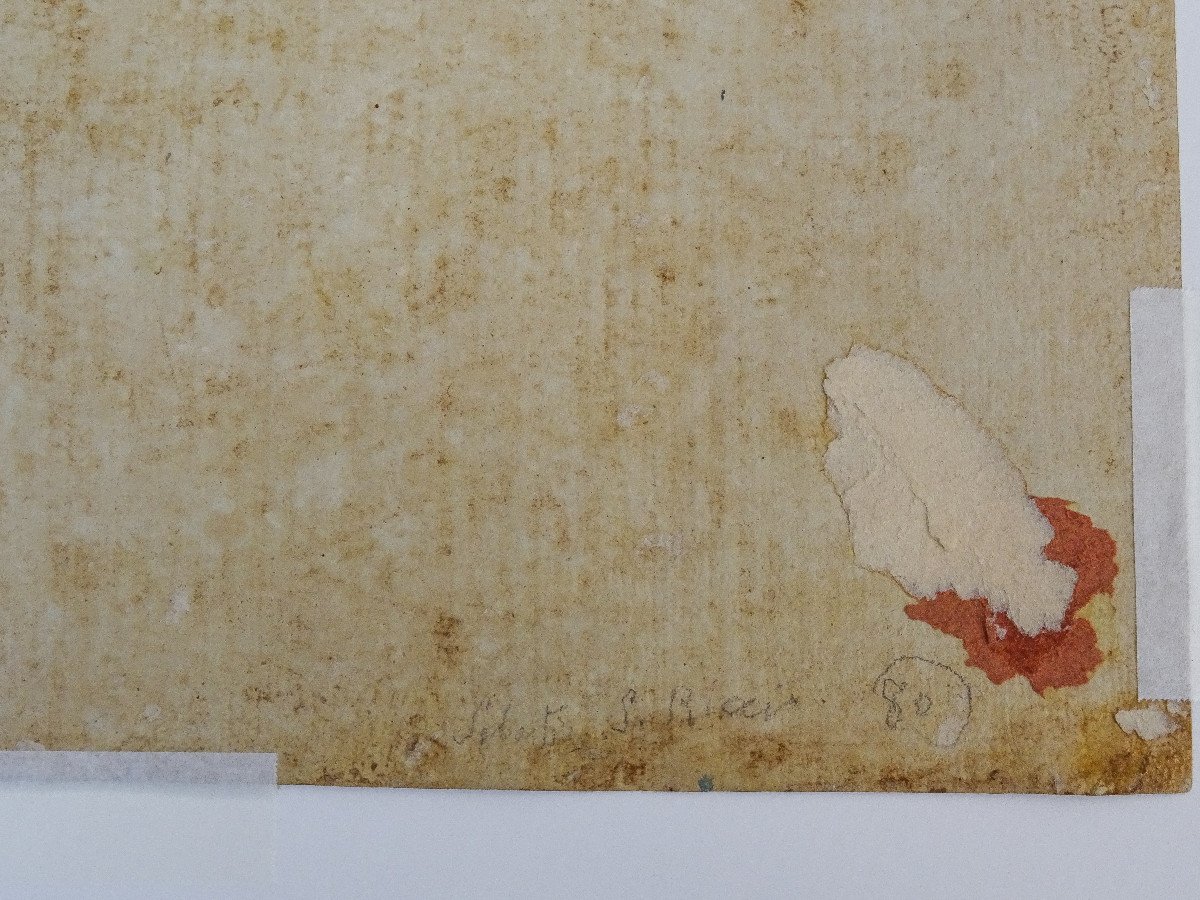 Matita su carta attribuita a Sebastiano Ricci - Assunzione e incoronazione della Vergine-photo-8
