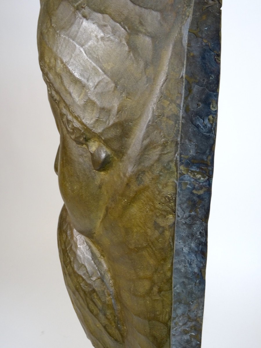Sculpture en bronze, "Maternité" par Francesco Falcone 1927-photo-6