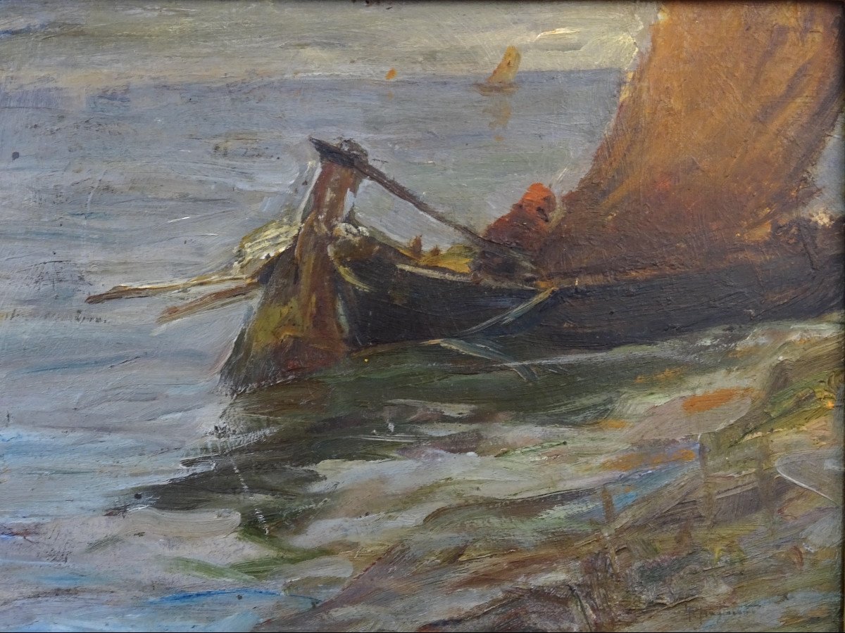Dipinto "Vela", P. Fragiacomo 1910 circa-photo-1