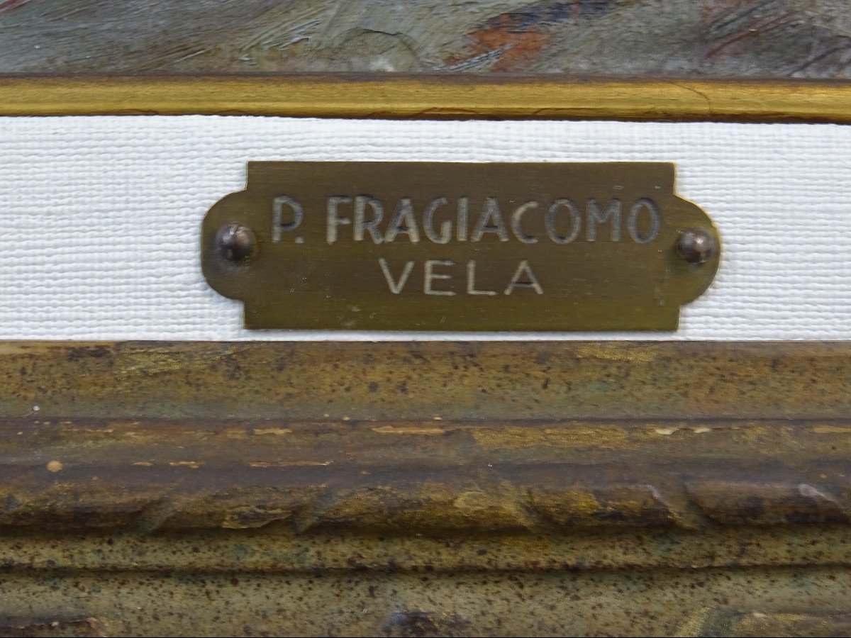 Dipinto "Vela", P. Fragiacomo 1910 circa-photo-2
