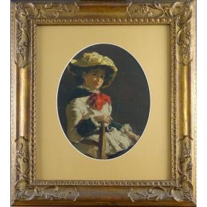 Ritratto "Giovane ragazza con fiocco rosso”, ambito veneto-veneziano
