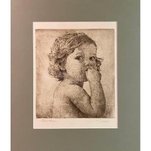 Ettore Beraldini – Ritratto di bambina “Liliana”