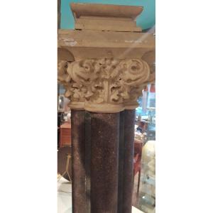 Stuck Column. Imitation Porphyry