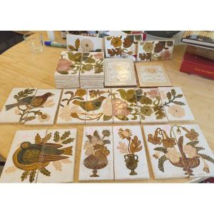 Roger Capron Suite Of 300 High-fired Stoneware Tiles, Available In More Than 30 Models