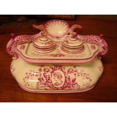 Inkwell In Gien Decors Handmade