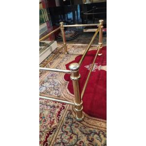 Coffee Table Two Glass Trays 1980 High Quality Dlg From Maison Charles