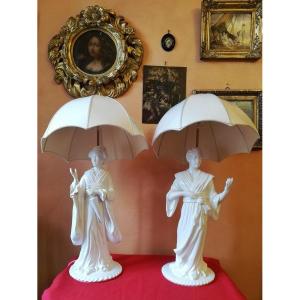 Pair Of Vintage Lamps