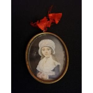 Portrait In Oval Medallion
