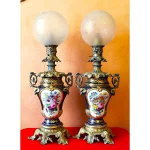 Pair Of Bayeux Lamps