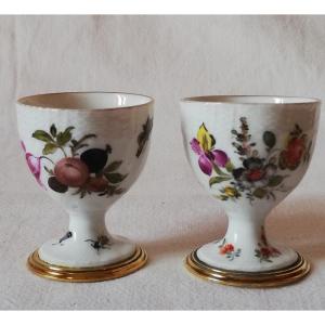 Two Meissen Egg Cups