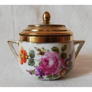 Mustard Pot Mounted On Silver