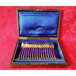 Napoleon III Box With Silver Spoons