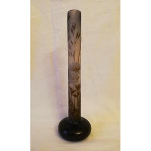 Gallé Tube Vase