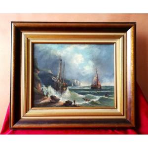 Oil On Marine Canvas