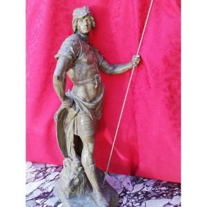 Large Spelter Statue