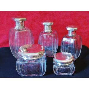 Baccarat Crystal Toilet Set